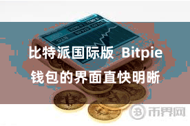 比特派国际版 Bitpie钱包的界面直快明晰