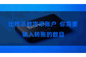 比特派数字币账户  你需要输入转账的数目