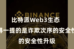 比特派Web3生态  最值得一提的是诈欺次序的安全性升级